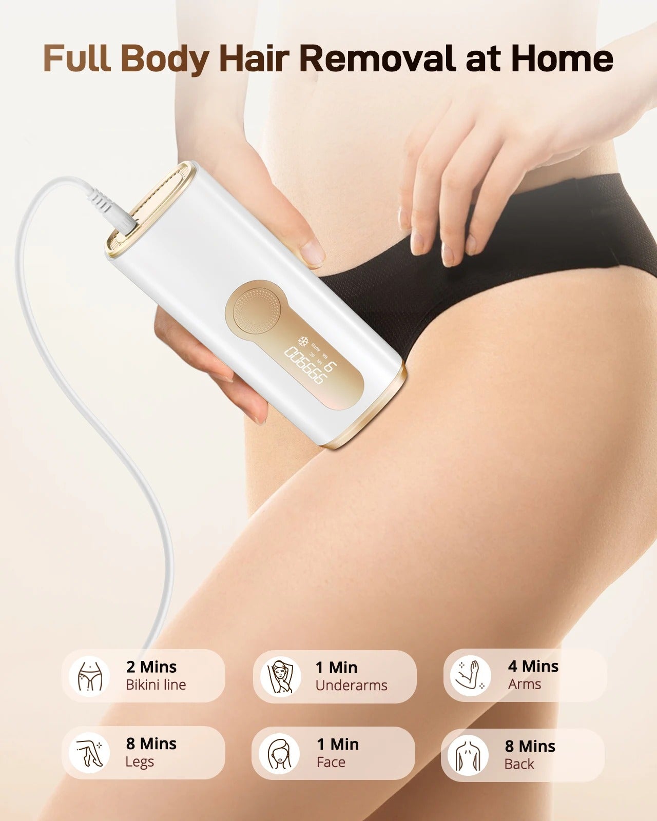 EVUREA Ice Pro IPL Hair Removal Device